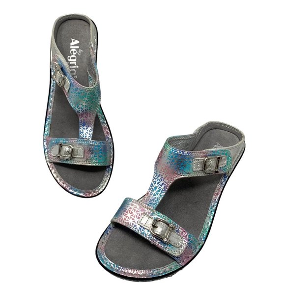 ALEGRIA Lara Pretty Baby Leather Wedge‎ Sandals  **NWOB - Picture 8 of 14